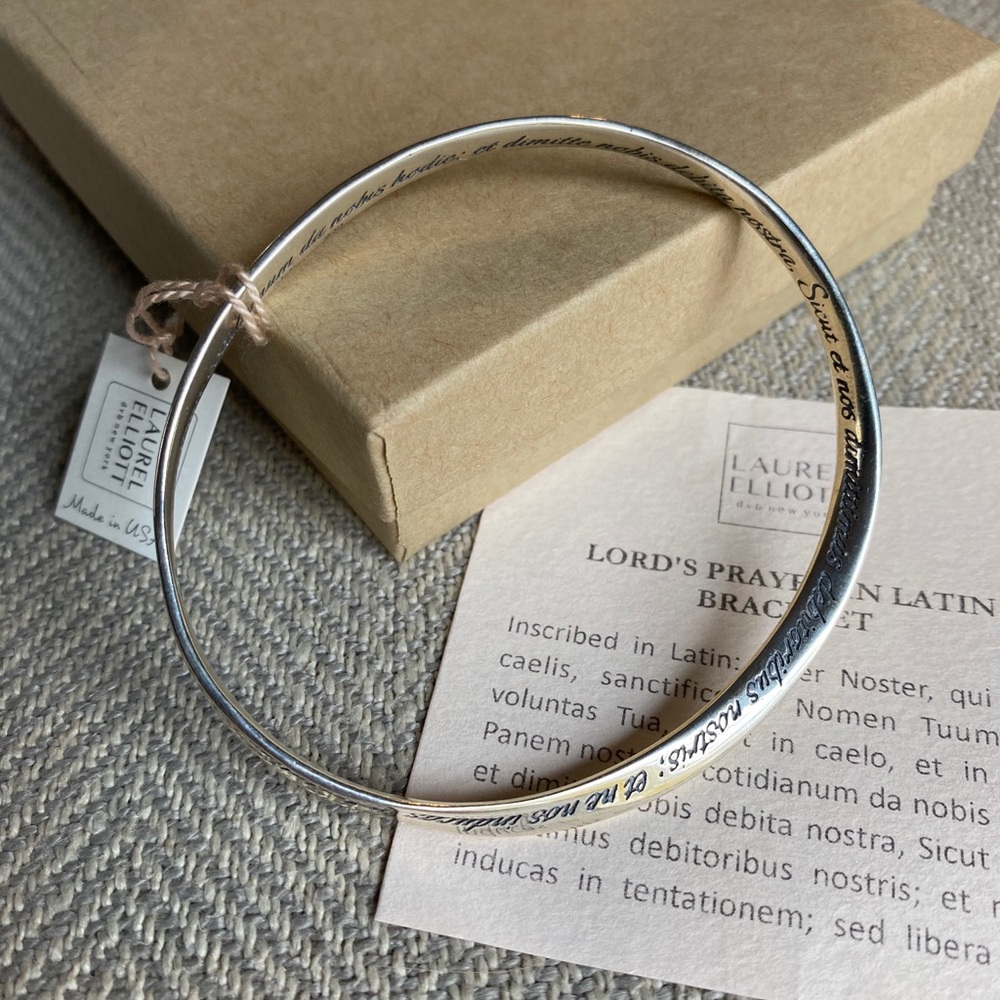 Laurel Elliott Silver Lords Prayer Bracelet